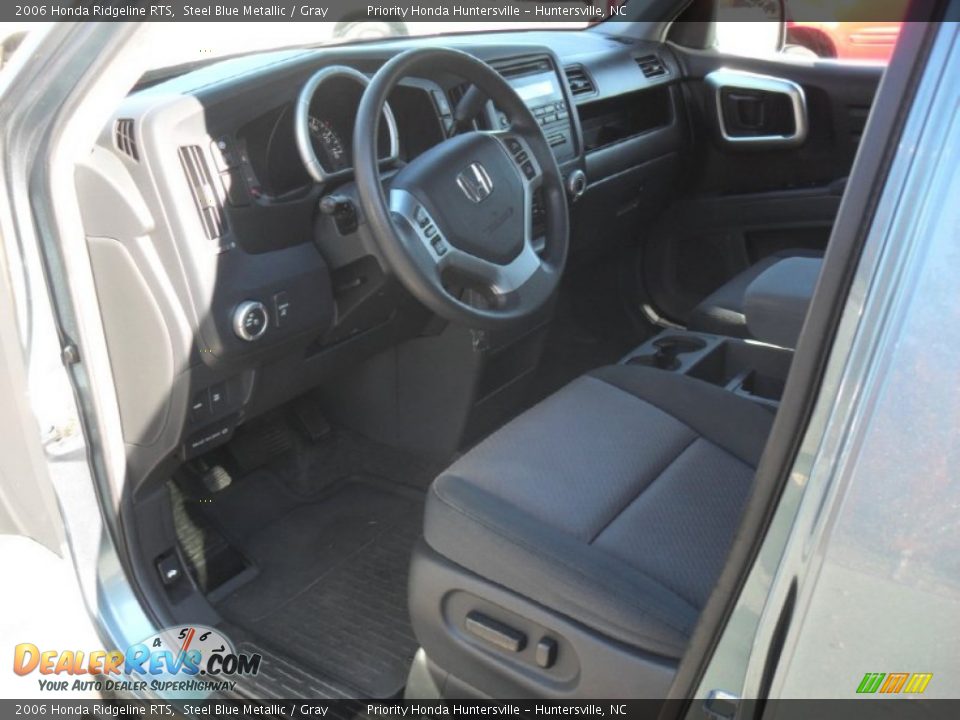 2006 Honda Ridgeline RTS Steel Blue Metallic / Gray Photo #24