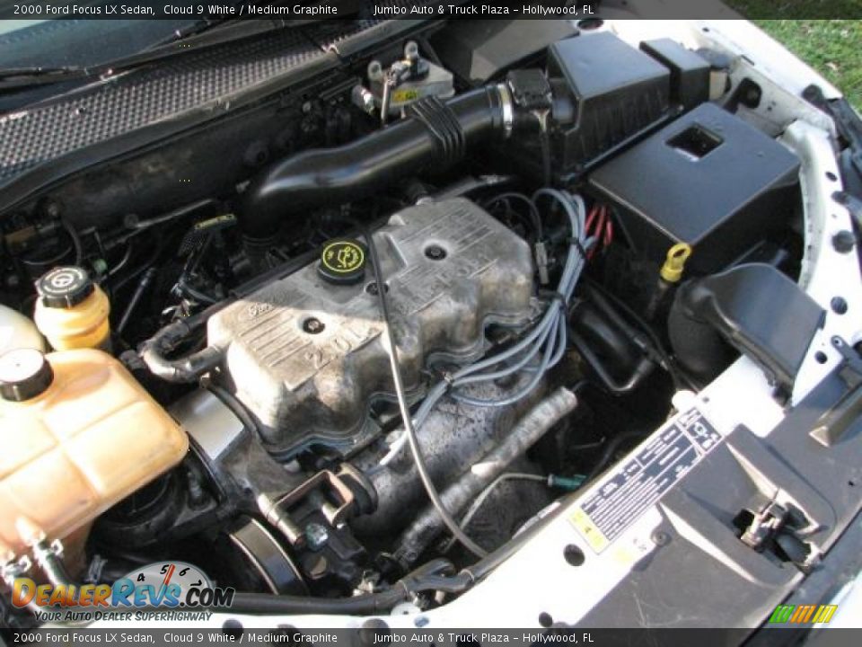 2000 Ford Focus LX Sedan 2.0L DOHC 16V Zetec 4 Cylinder Engine Photo #17