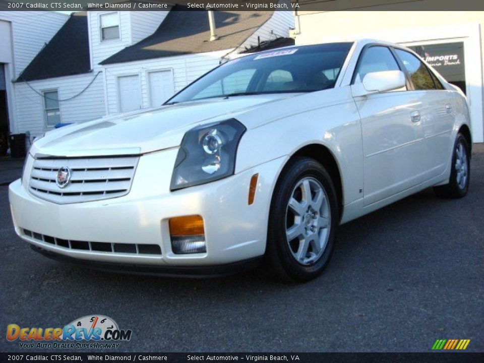 2007 Cadillac CTS Sedan White Diamond / Cashmere Photo #1