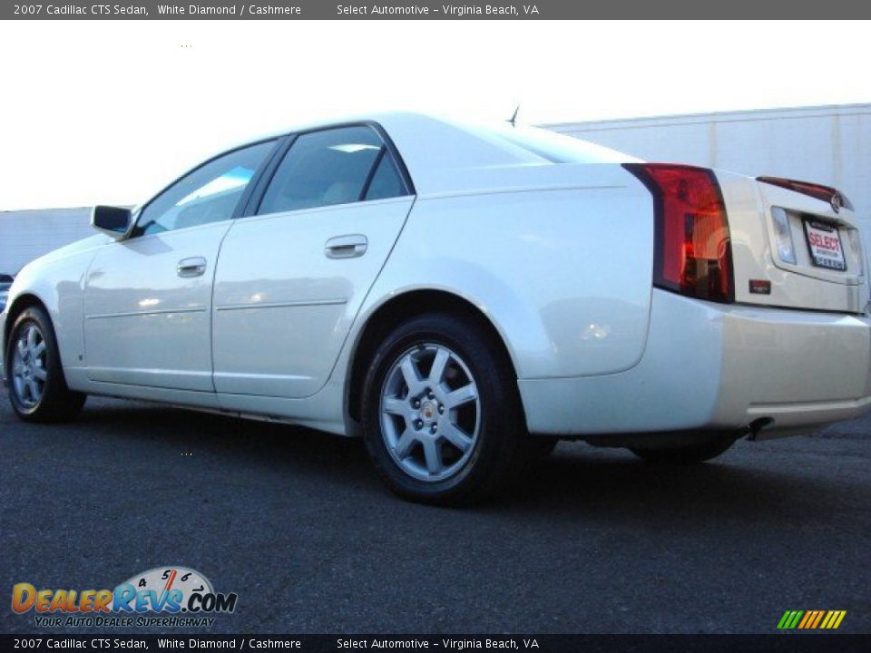 2007 Cadillac CTS Sedan White Diamond / Cashmere Photo #3