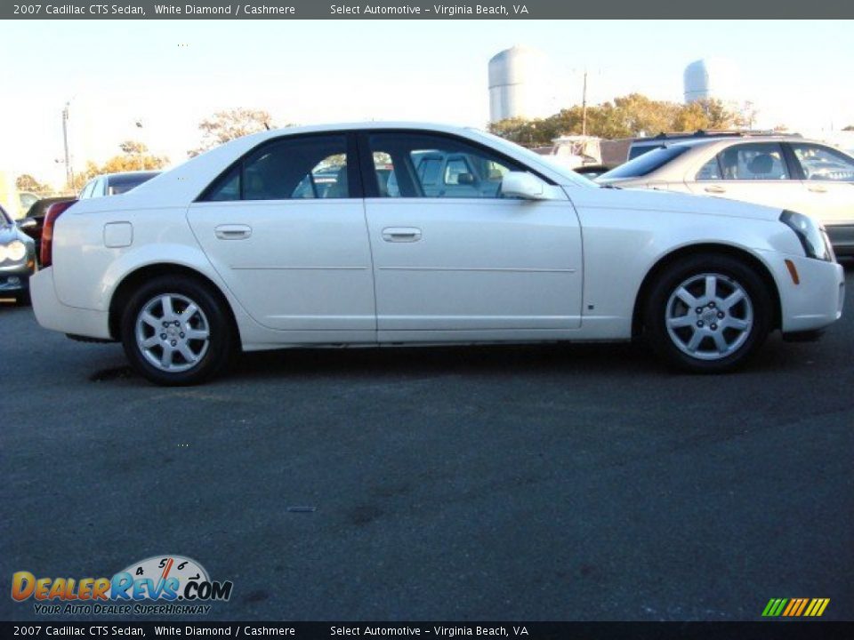2007 Cadillac CTS Sedan White Diamond / Cashmere Photo #4