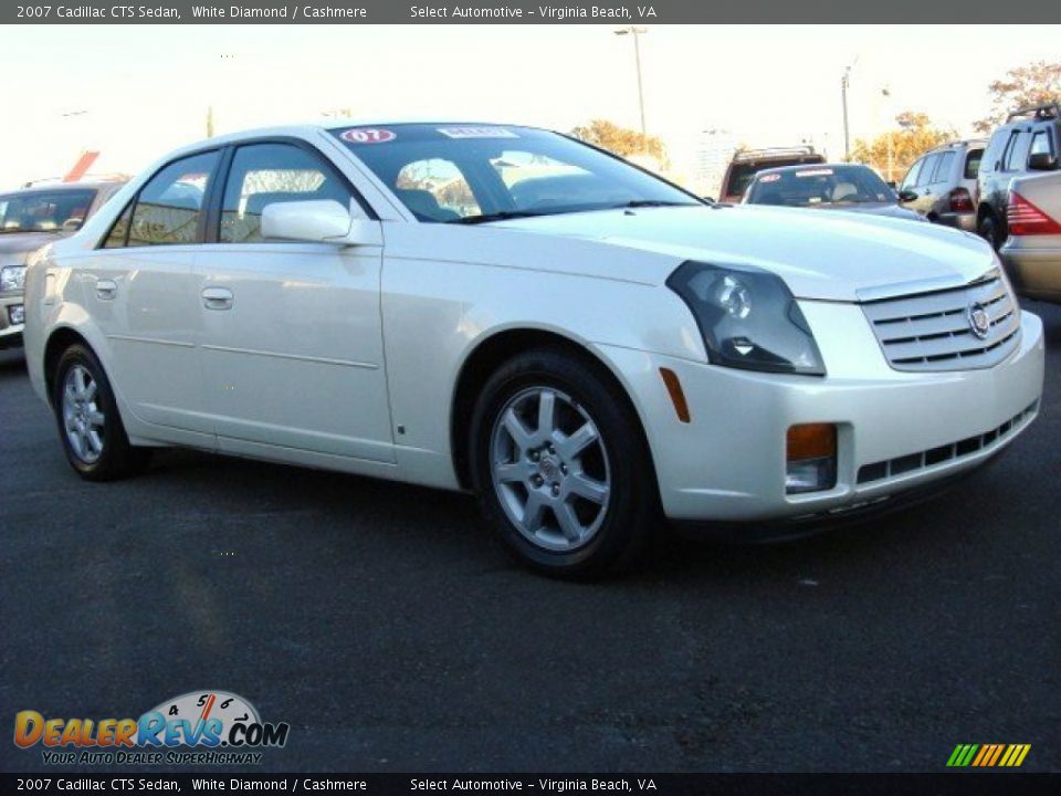 2007 Cadillac CTS Sedan White Diamond / Cashmere Photo #5