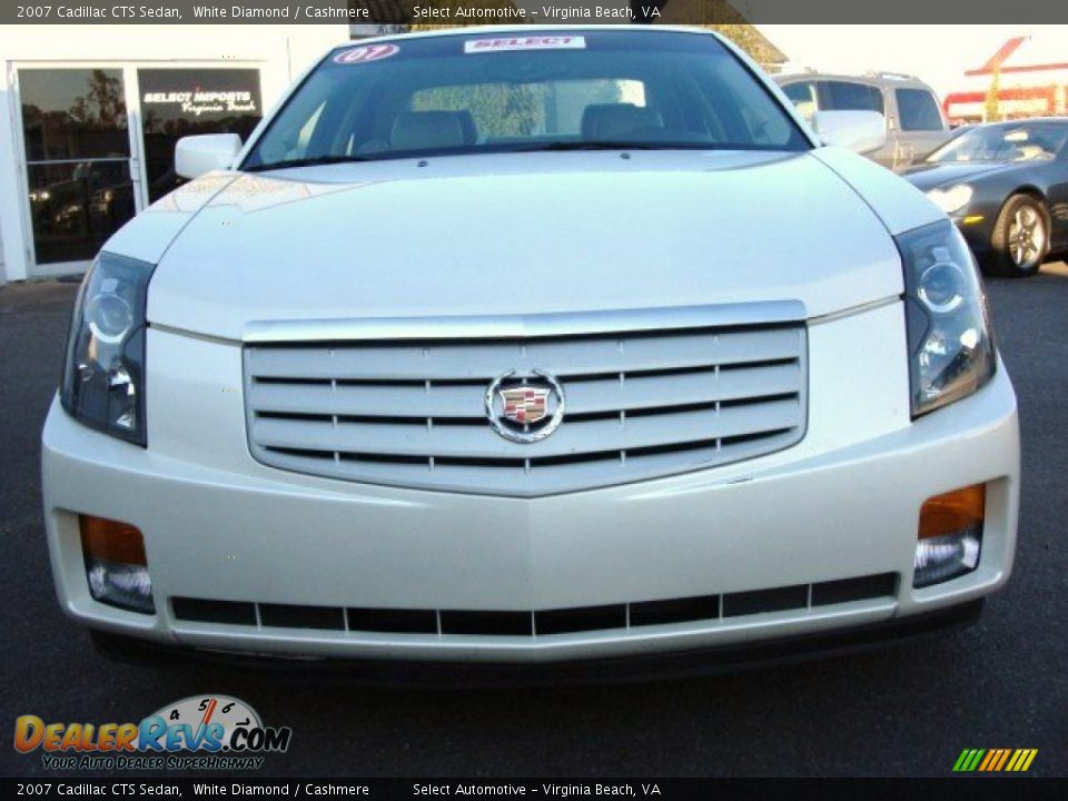 2007 Cadillac CTS Sedan White Diamond / Cashmere Photo #6