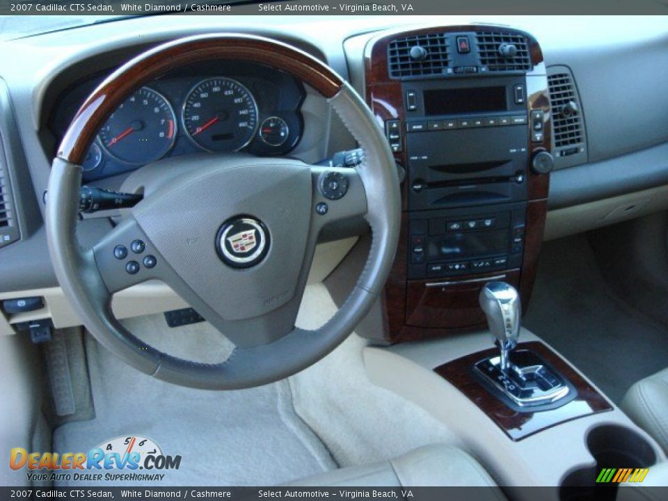 2007 Cadillac CTS Sedan White Diamond / Cashmere Photo #9