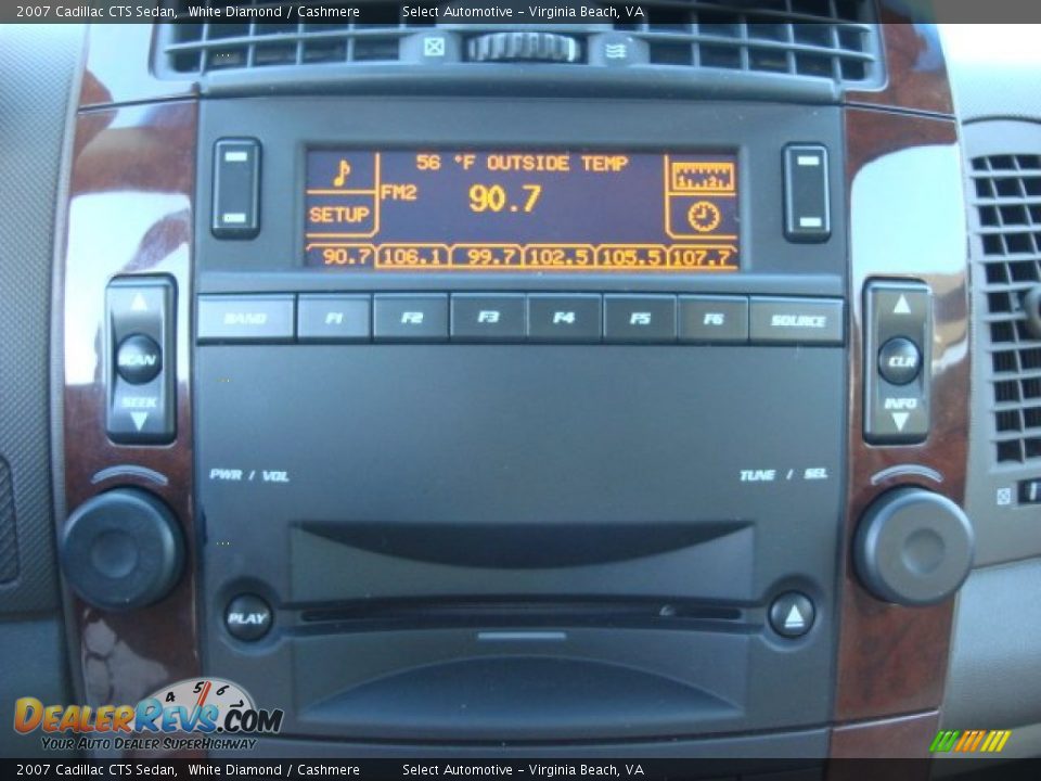 2007 Cadillac CTS Sedan White Diamond / Cashmere Photo #12