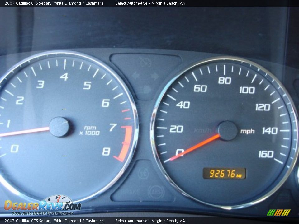 2007 Cadillac CTS Sedan White Diamond / Cashmere Photo #17