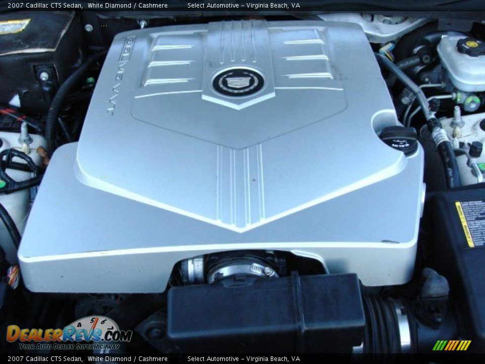 2007 Cadillac CTS Sedan White Diamond / Cashmere Photo #18