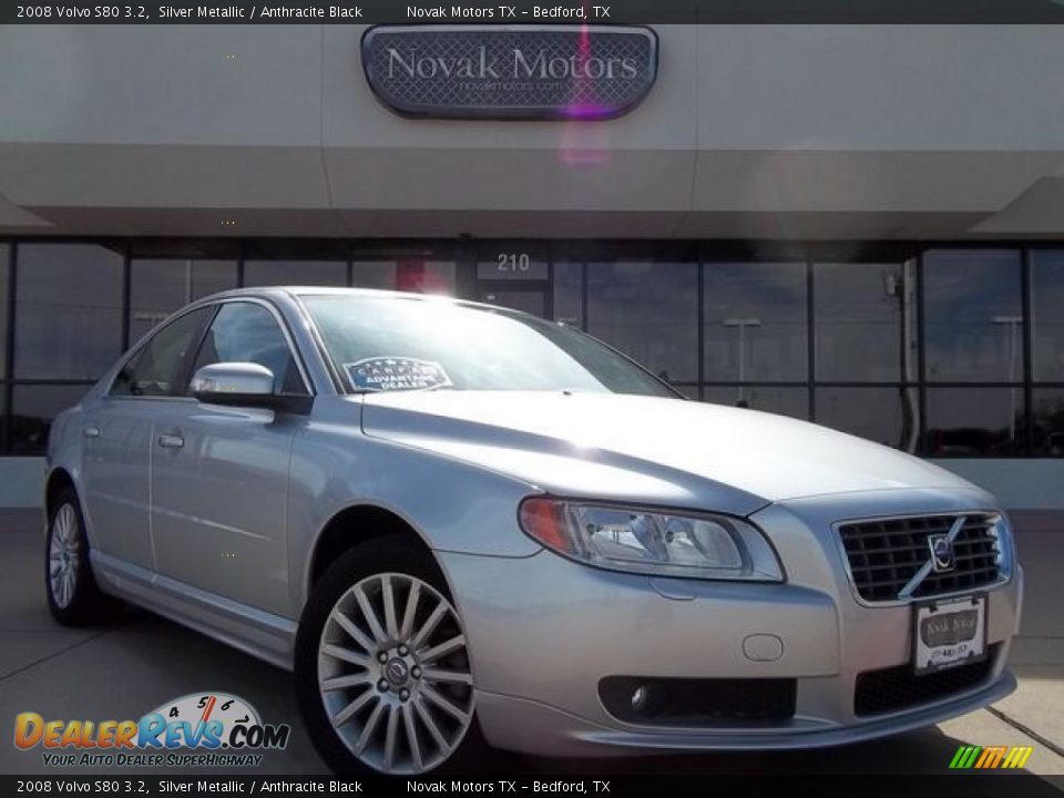2008 Volvo S80 3.2 Silver Metallic / Anthracite Black Photo #1