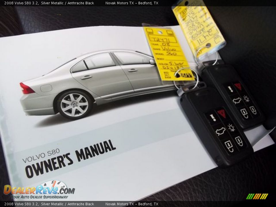 2008 Volvo S80 3.2 Silver Metallic / Anthracite Black Photo #2