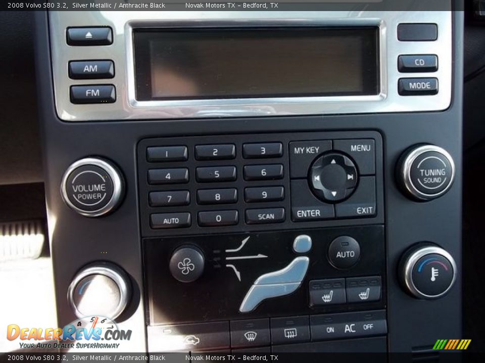 2008 Volvo S80 3.2 Silver Metallic / Anthracite Black Photo #13