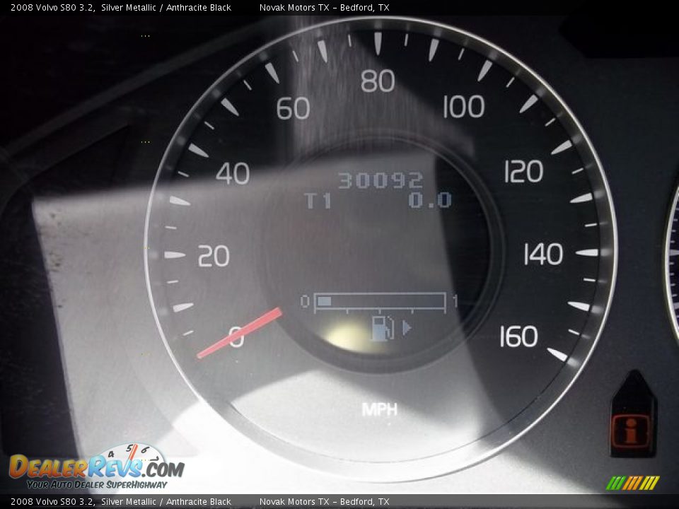 2008 Volvo S80 3.2 Silver Metallic / Anthracite Black Photo #16