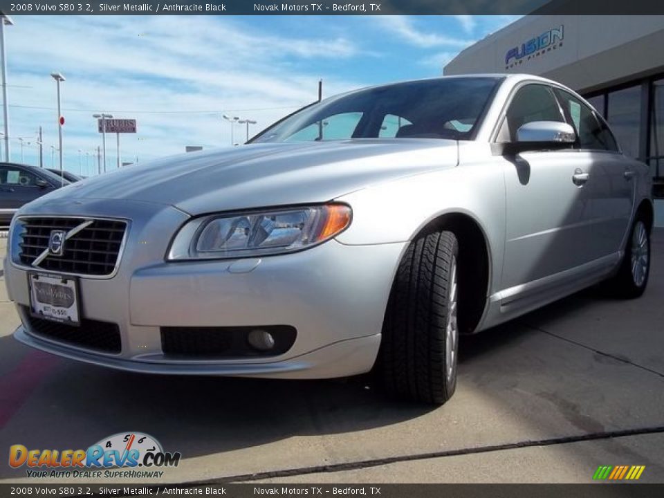 2008 Volvo S80 3.2 Silver Metallic / Anthracite Black Photo #19