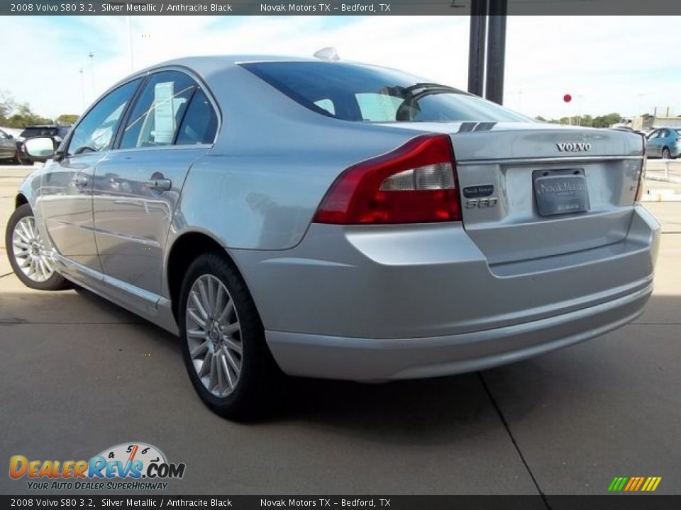2008 Volvo S80 3.2 Silver Metallic / Anthracite Black Photo #21