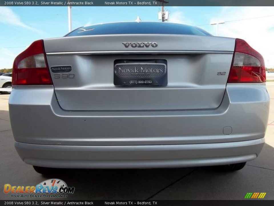 2008 Volvo S80 3.2 Silver Metallic / Anthracite Black Photo #22