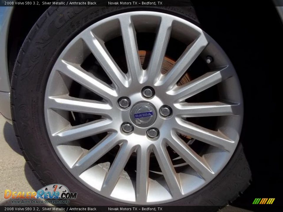 2008 Volvo S80 3.2 Silver Metallic / Anthracite Black Photo #24