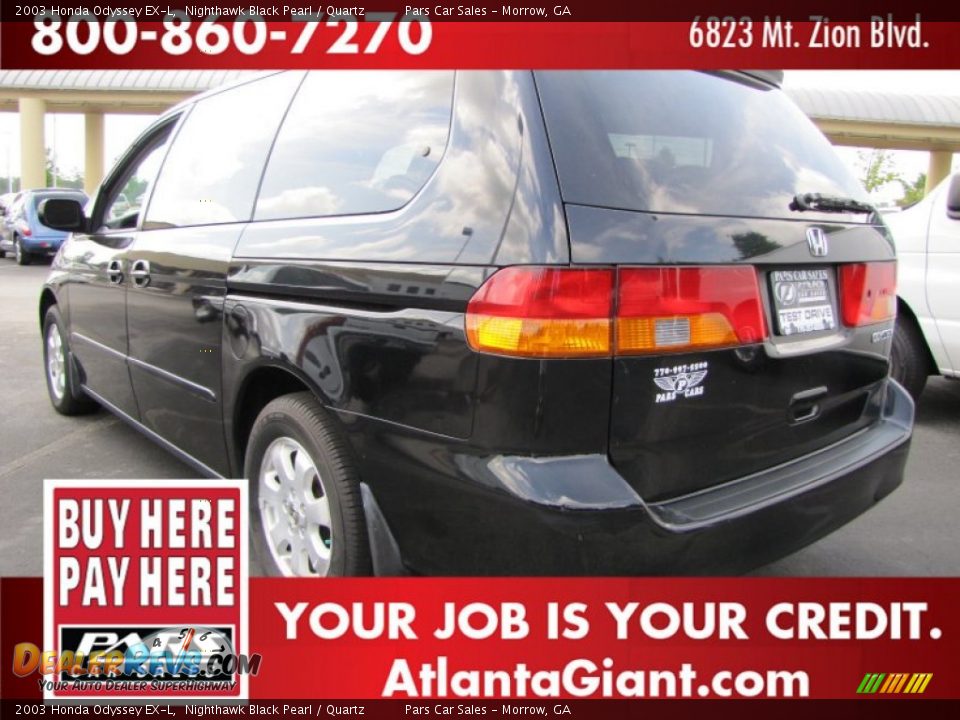 2003 Honda Odyssey EX-L Nighthawk Black Pearl / Quartz Photo #2