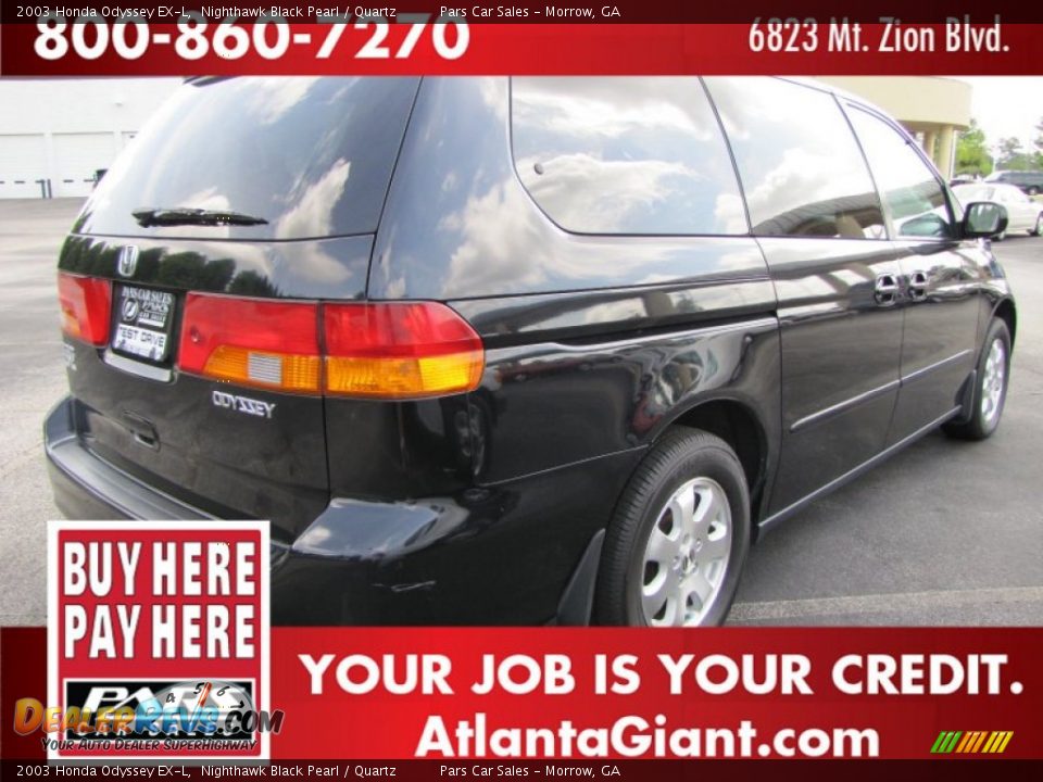 2003 Honda Odyssey EX-L Nighthawk Black Pearl / Quartz Photo #3