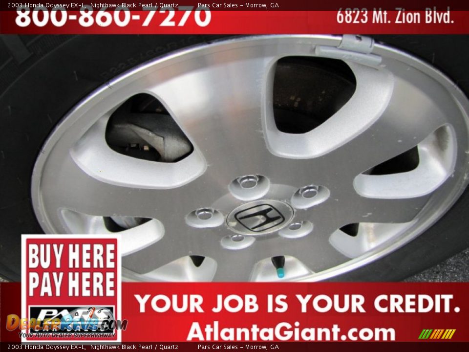 2003 Honda Odyssey EX-L Nighthawk Black Pearl / Quartz Photo #5