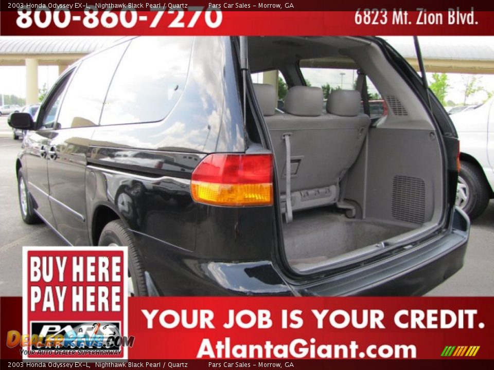 2003 Honda Odyssey EX-L Nighthawk Black Pearl / Quartz Photo #10