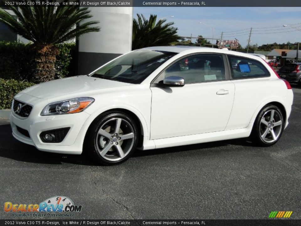 2012 Volvo C30 T5 R-Design Ice White / R Design Off Black/Calcite Photo #4
