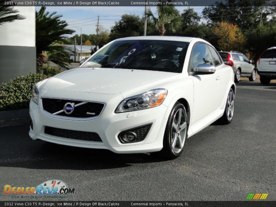 2012 Volvo C30 T5 R-Design Ice White / R Design Off Black/Calcite Photo #5
