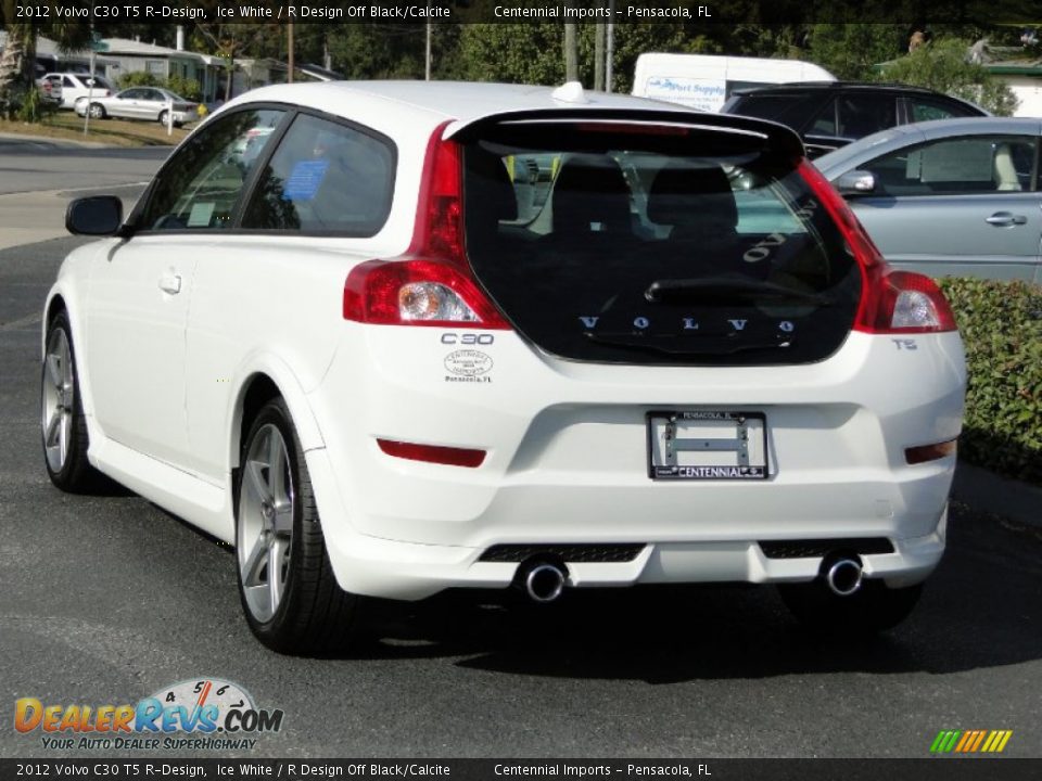 2012 Volvo C30 T5 R-Design Ice White / R Design Off Black/Calcite Photo #9