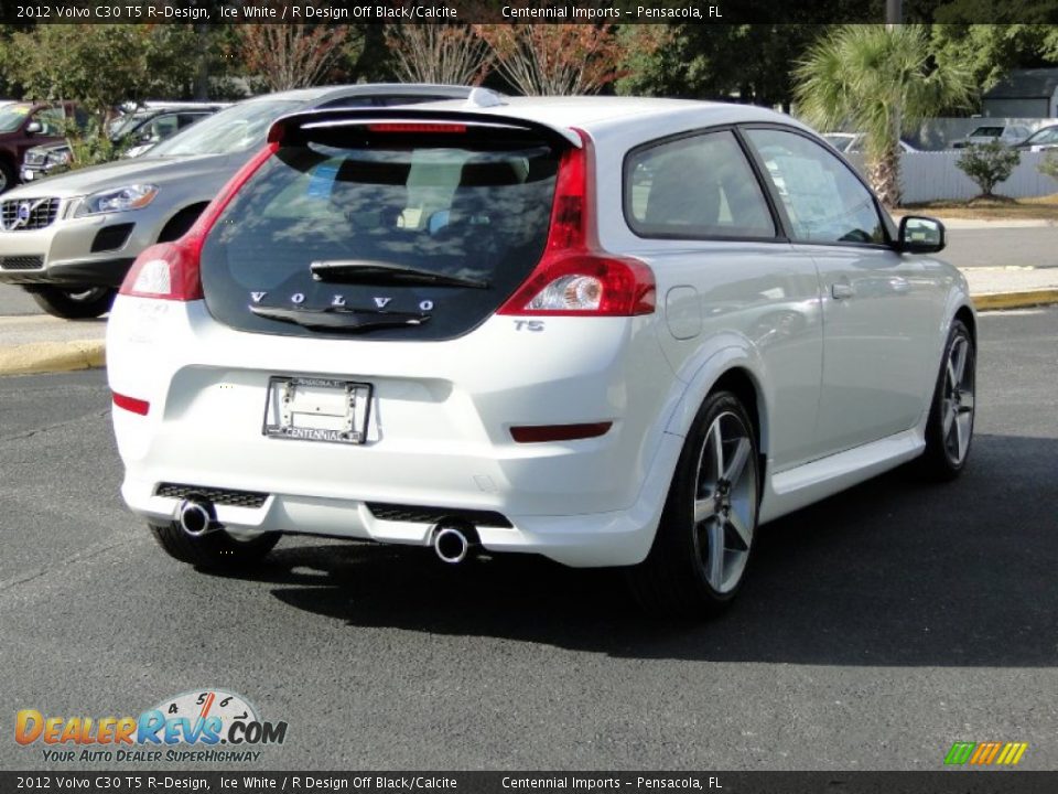 2012 Volvo C30 T5 R-Design Ice White / R Design Off Black/Calcite Photo #10