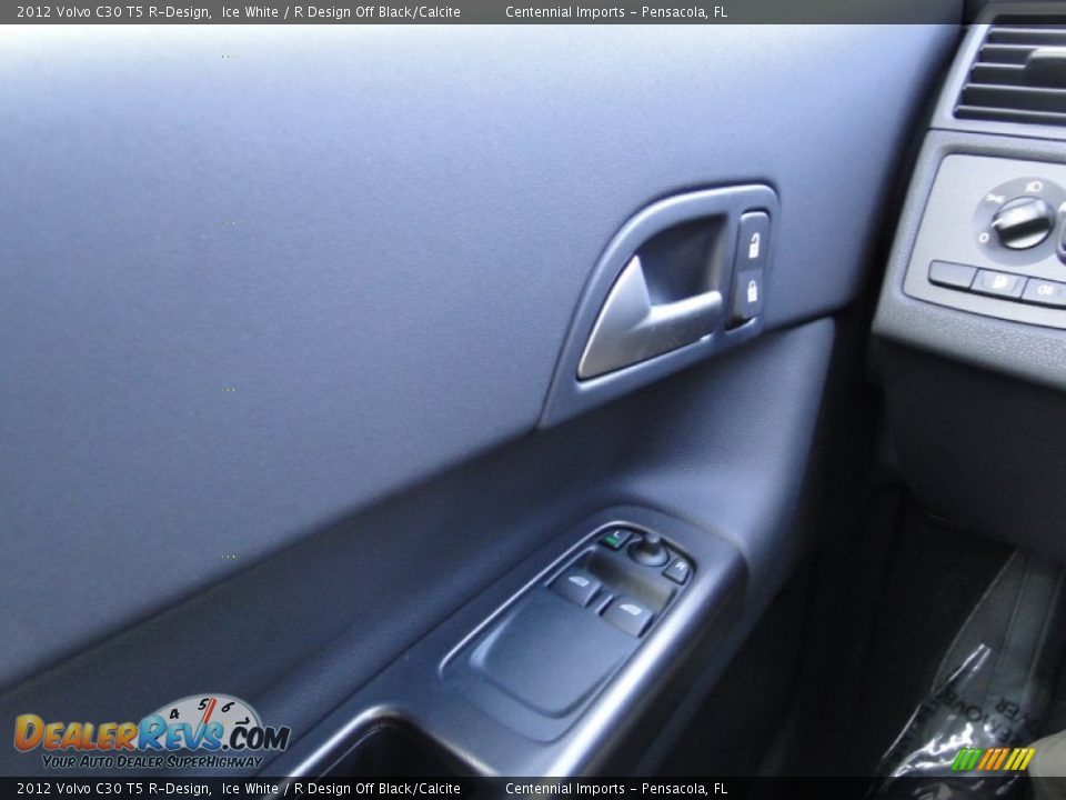 2012 Volvo C30 T5 R-Design Ice White / R Design Off Black/Calcite Photo #15
