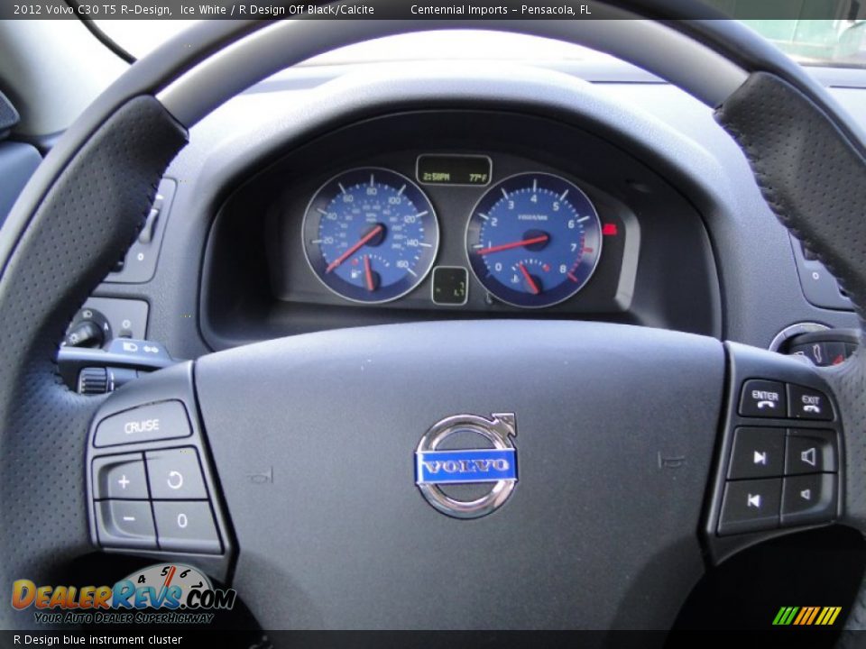 R Design blue instrument cluster - 2012 Volvo C30