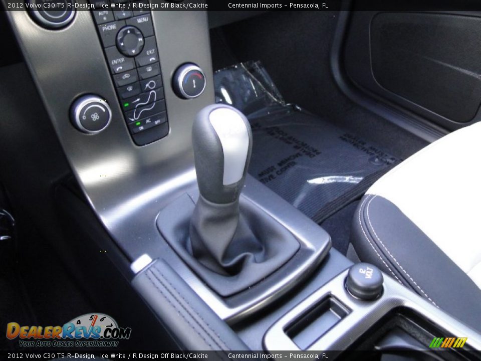 2012 Volvo C30 T5 R-Design Ice White / R Design Off Black/Calcite Photo #18