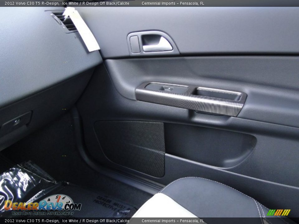 2012 Volvo C30 T5 R-Design Ice White / R Design Off Black/Calcite Photo #19