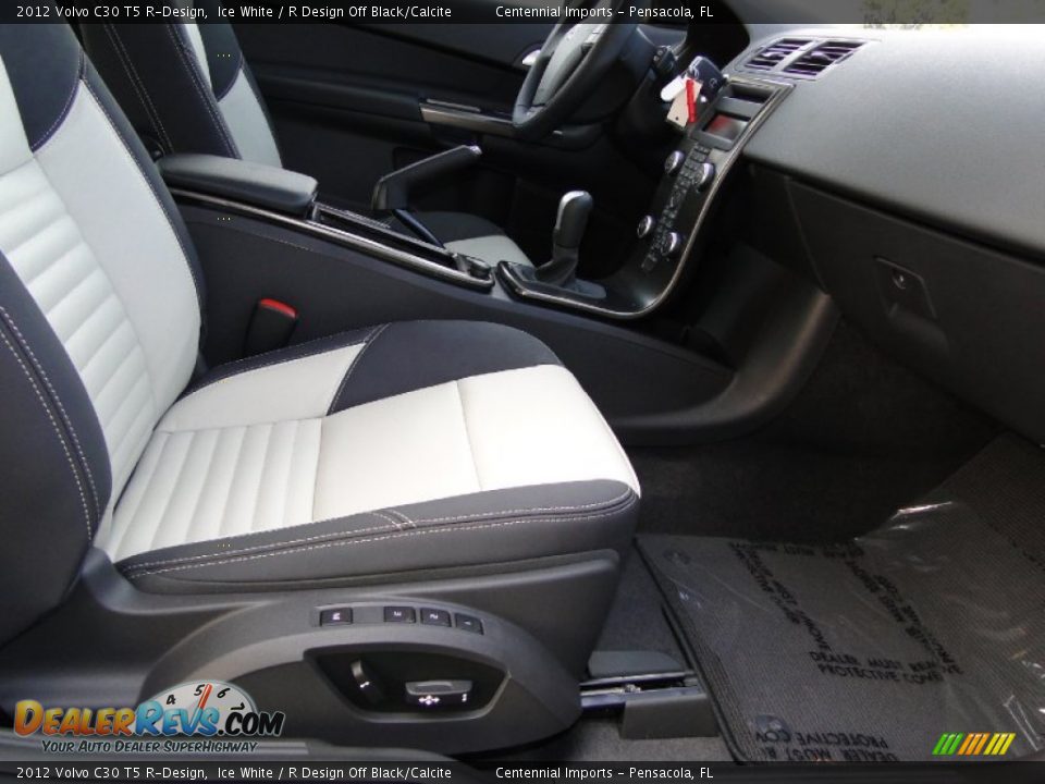 2012 Volvo C30 T5 R-Design Ice White / R Design Off Black/Calcite Photo #22