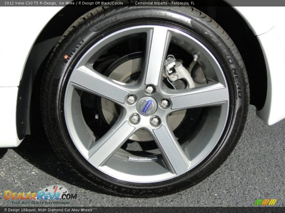 R Design 18" Midir Diamond Cut Alloy Wheels - 2012 Volvo C30