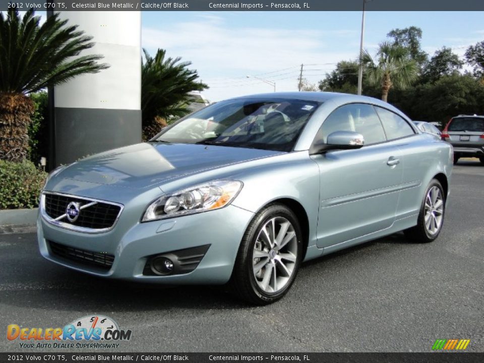 2012 Volvo C70 T5 Celestial Blue Metallic / Calcite/Off Black Photo #1