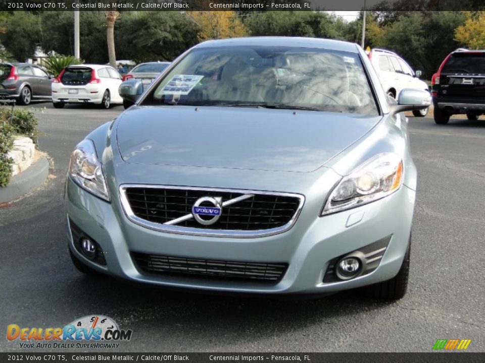 2012 Volvo C70 T5 Celestial Blue Metallic / Calcite/Off Black Photo #3