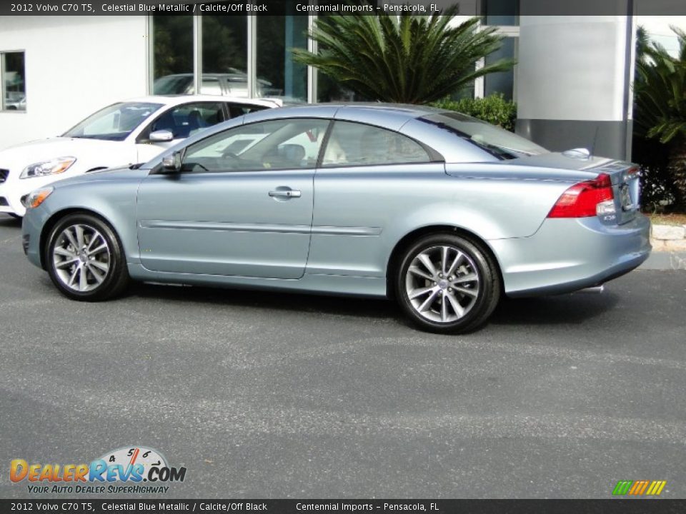 2012 Volvo C70 T5 Celestial Blue Metallic / Calcite/Off Black Photo #7