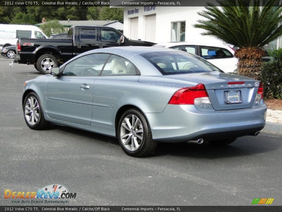 2012 Volvo C70 T5 Celestial Blue Metallic / Calcite/Off Black Photo #8