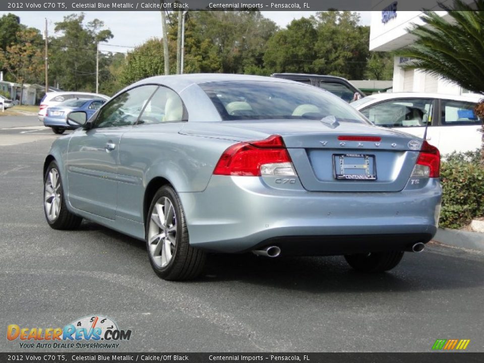 2012 Volvo C70 T5 Celestial Blue Metallic / Calcite/Off Black Photo #9