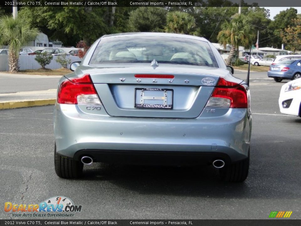 2012 Volvo C70 T5 Celestial Blue Metallic / Calcite/Off Black Photo #10