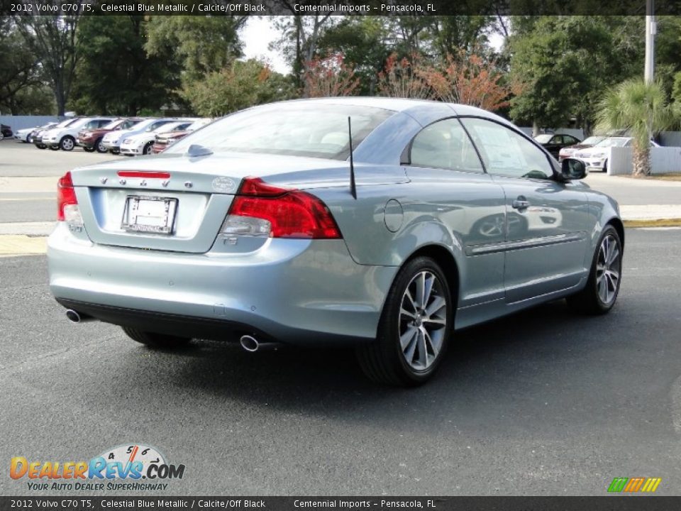 2012 Volvo C70 T5 Celestial Blue Metallic / Calcite/Off Black Photo #11