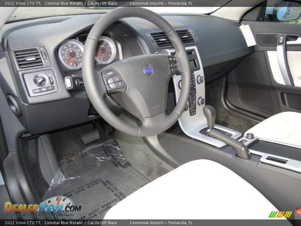 2012 Volvo C70 T5 Celestial Blue Metallic / Calcite/Off Black Photo #13