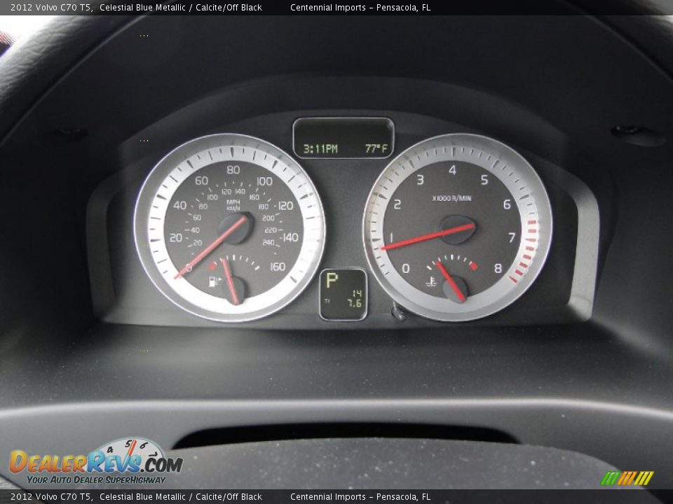 2012 Volvo C70 T5 Gauges Photo #16