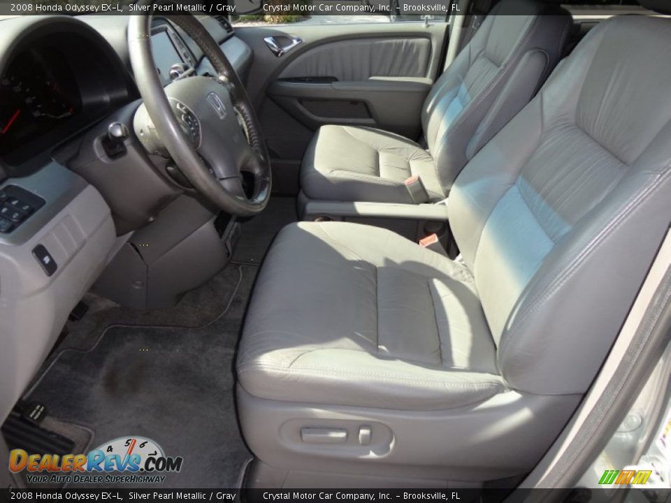 2008 Honda Odyssey EX-L Silver Pearl Metallic / Gray Photo #4