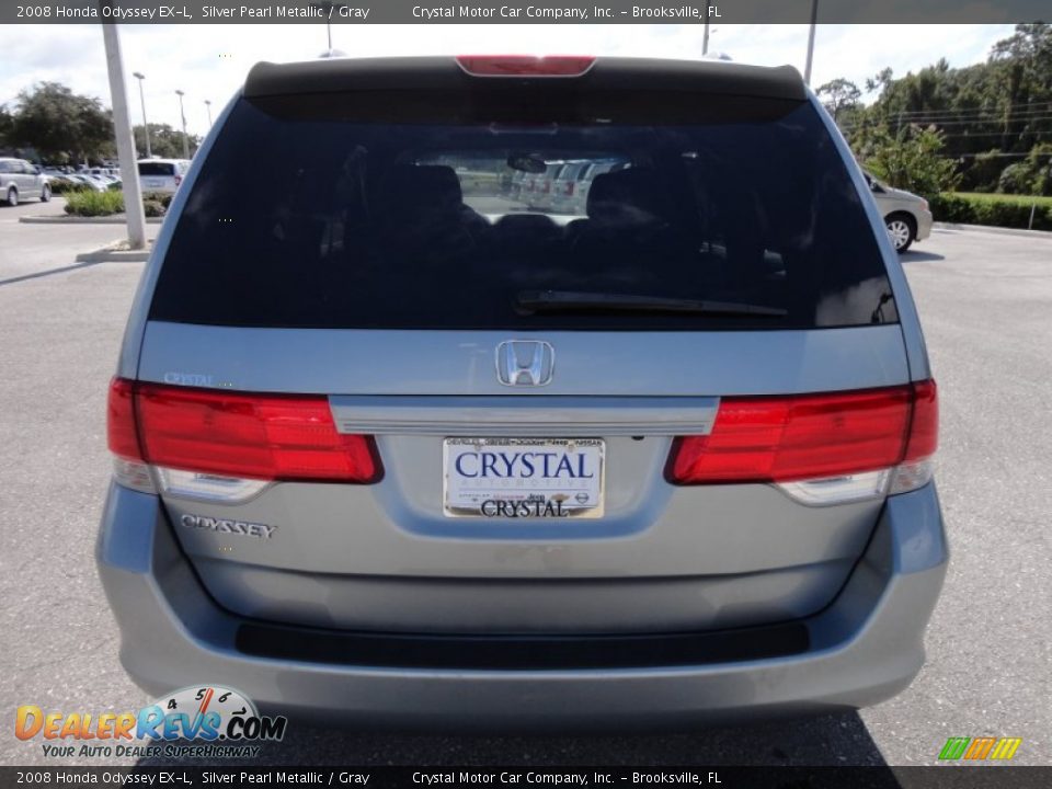 2008 Honda Odyssey EX-L Silver Pearl Metallic / Gray Photo #9