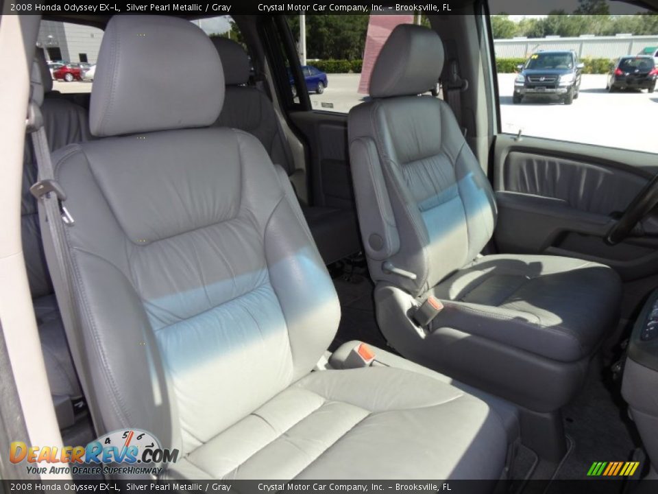 2008 Honda Odyssey EX-L Silver Pearl Metallic / Gray Photo #14