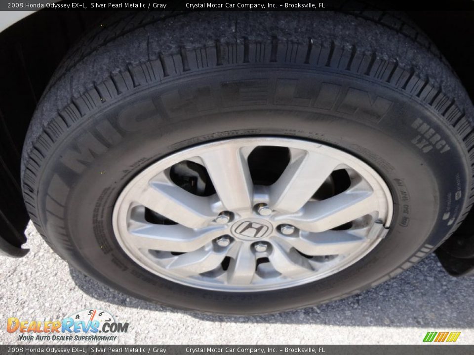 2008 Honda Odyssey EX-L Silver Pearl Metallic / Gray Photo #16