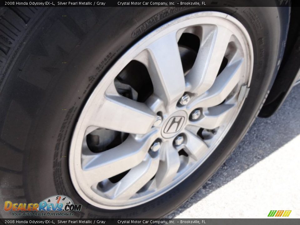2008 Honda Odyssey EX-L Silver Pearl Metallic / Gray Photo #17