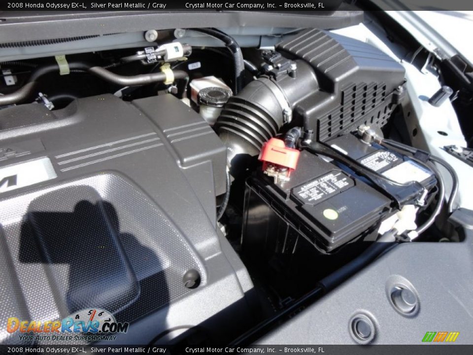 2008 Honda Odyssey EX-L Silver Pearl Metallic / Gray Photo #18