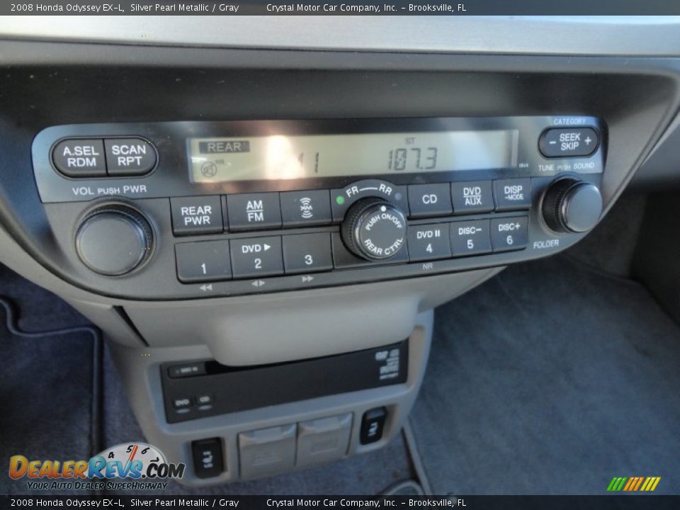 2008 Honda Odyssey EX-L Silver Pearl Metallic / Gray Photo #26