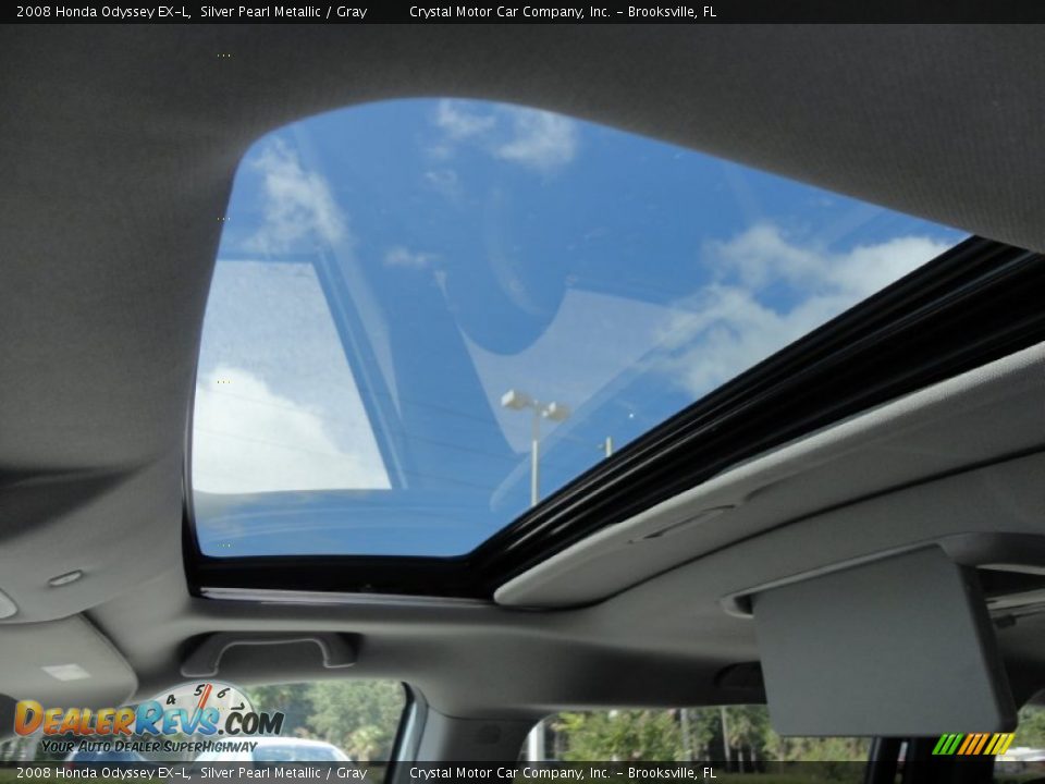 2008 Honda Odyssey EX-L Silver Pearl Metallic / Gray Photo #28